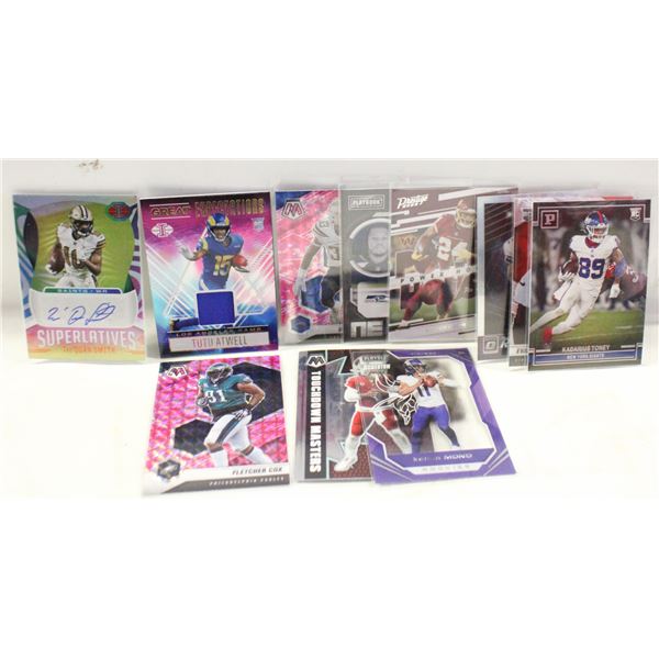 FOOTBALL CARDS 10X VARIOUS REFRACTORS
