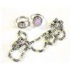 Image 1 : SILVER JEWELRY; 2 RINGS EST SIZE 8 & NECKLACE