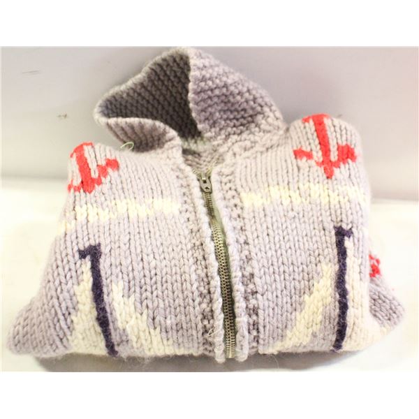 CHILD'S COWICHAN WOOL SWEATER