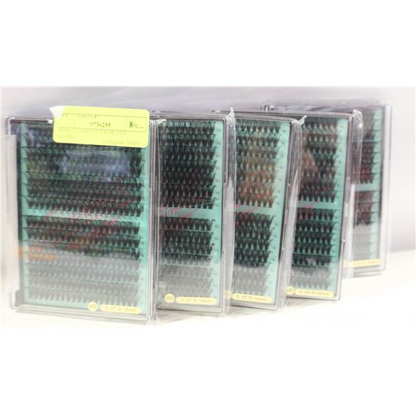 NEW- 5 CASES OF FALSE EYE LASHES.