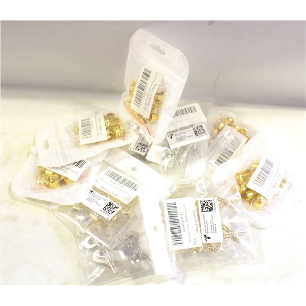 NEW- (11)- HAIR CLIPS+GOLD HAIR ACCESSORIES.