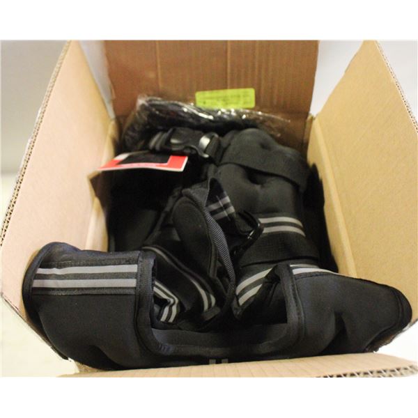 NEW- BLACK WEIGHED EXERCISE VEST.