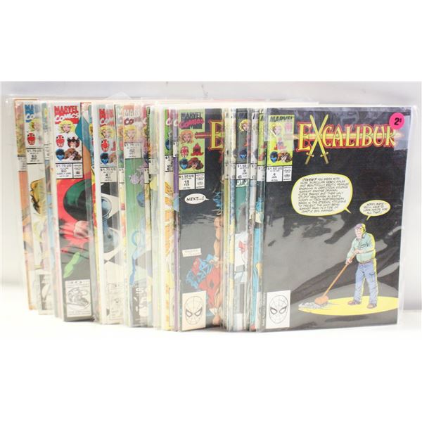 MARVEL COMICS- (37) EXCALIBUR 1980S