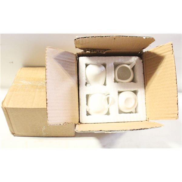 NEW IN BOX. SET OF 8 CERAMIC PERSONAL
