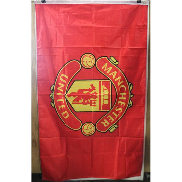 MANCHESTER UNITED TEAM CREST FLAG,  MEASURING