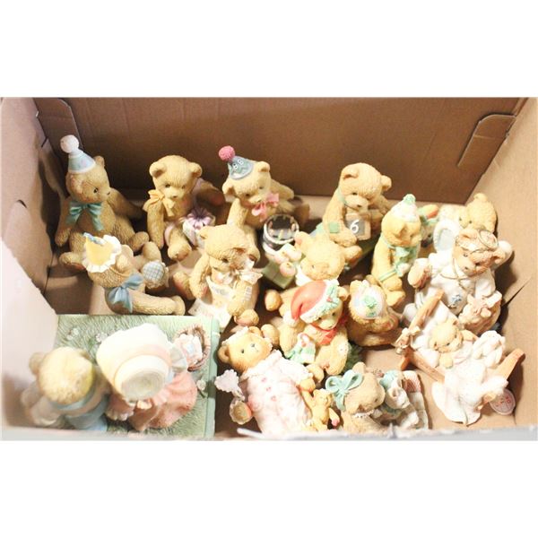 LOT OF 16 BIRTHDAY BEAR COLLECTIBLE FIGURINES