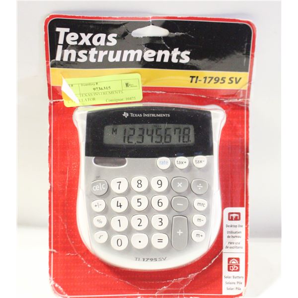 NEW- TEXAS INSTRUMENTS. CALCULATOR