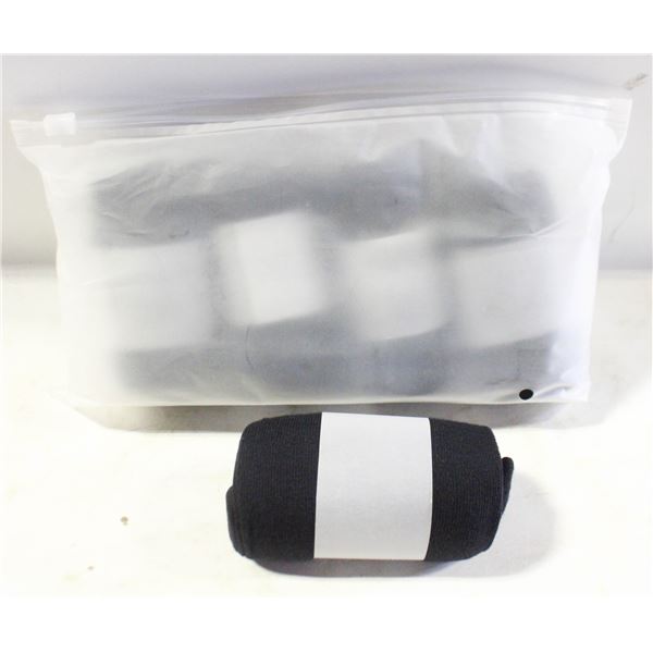 NEW- 5PK OF MEN’S BLACK DRESS SOCK. 10-13