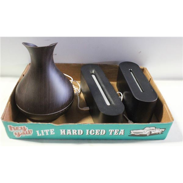 3 ESSENTIAL OIL AIR DIFFUSERS & CORDS