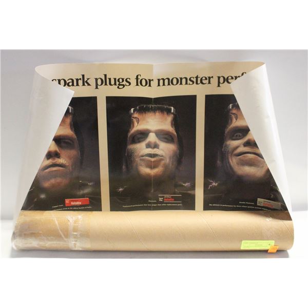 SPARK PLUG FRANKENSTEIN POSTER