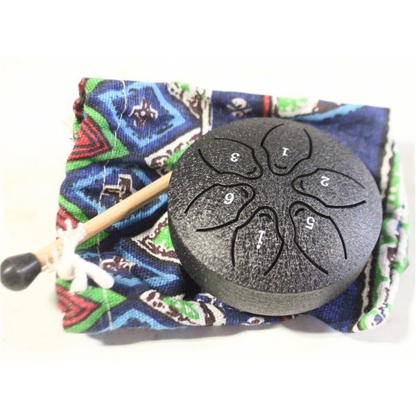 NEW- MINIATURE METAL DRUM.