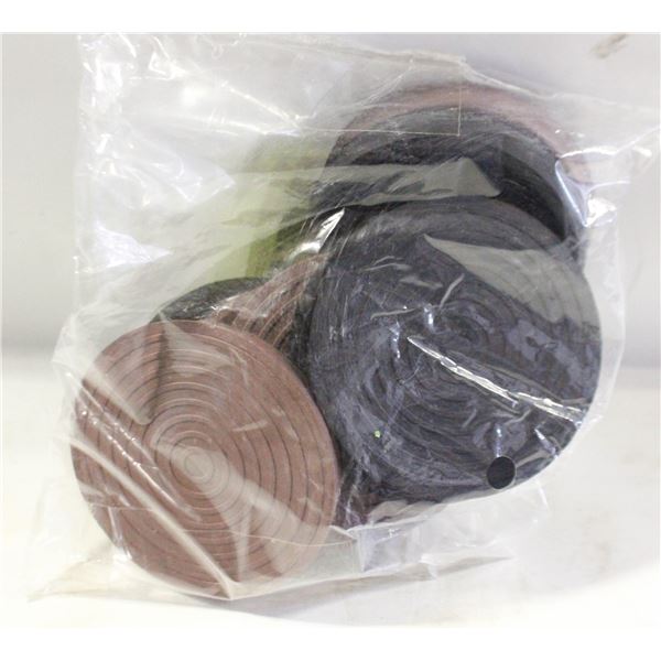 NEW- BLACK AND BROWN RUBBER