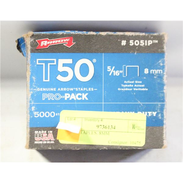 5000 STAPLES. 8MM