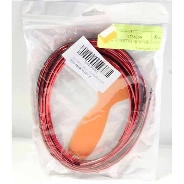NEW- RED DASH TRIM FOR VENTS.