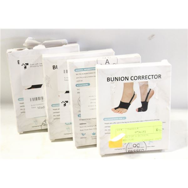 NEW- SET OF 4- BUNION CORRECTOR.