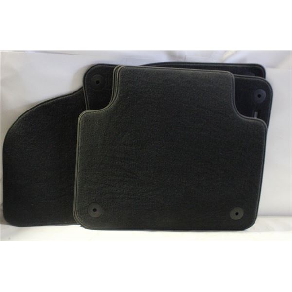 SET OF PORSCHE BLACK CARPET FLOOR MATS, LIKE NEW