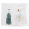 Image 1 : #155-NATURAL JADE JADEITE PENDANT 2PCS