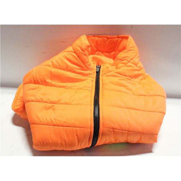 NEW- XL ORANGE DOG COAT.