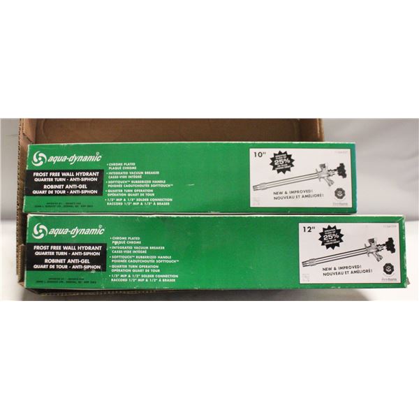 12" & 10 " WALL FAUCETS