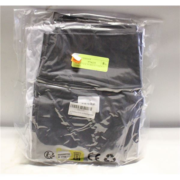 NEW 3 PACK WORKOUT SHORTS LARGE.