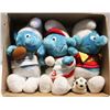 Image 1 : 3 PLUSH 1980'S SPORTS SMURFS