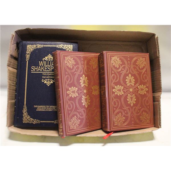 WILLIAM SHAKESPEARE, VICTOR HUGO HARDCOVER NOVELS