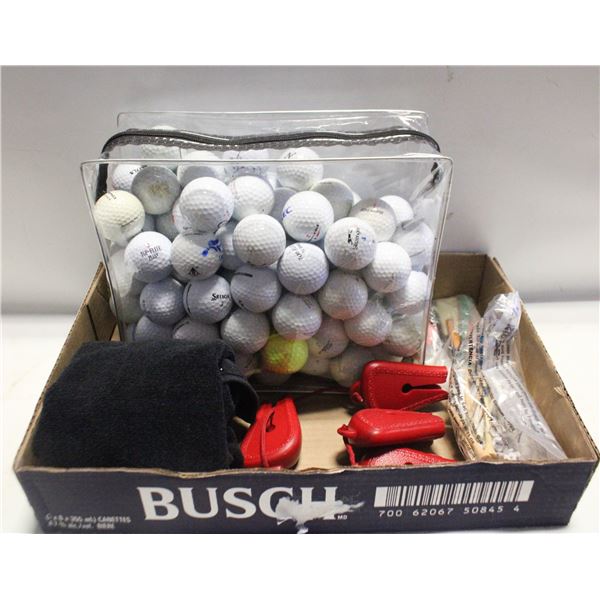 100 GOLF BALLS + ACCESSORIES