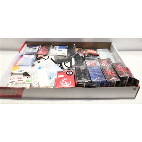 LARGE LOT OF NEW TCG DECK BOXES & SLEEVES (ALL