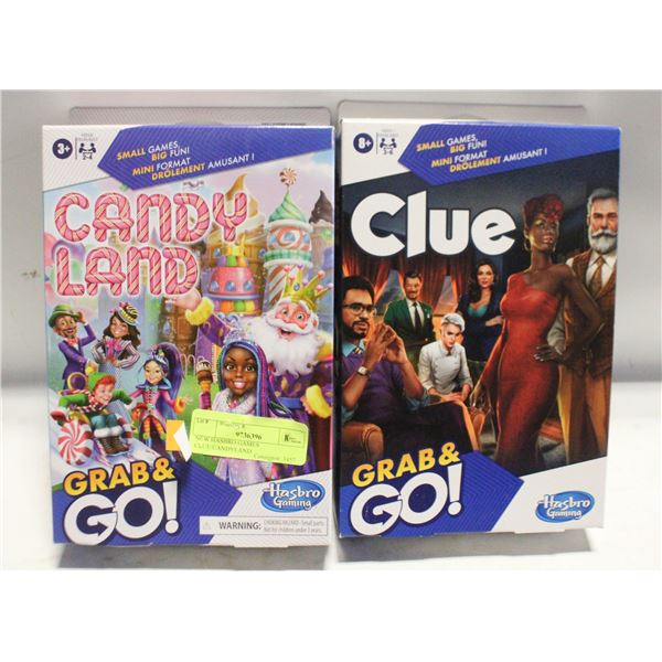 NEW HASBRO GAMES CLUE/CANDYLAND