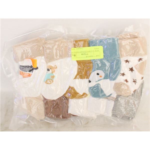 NEW- 6-12 MONTH BABY SOCKS 10 PACK.