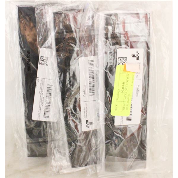 NEW- 3 PACKS OF 3 COTTON HEADBANDS.