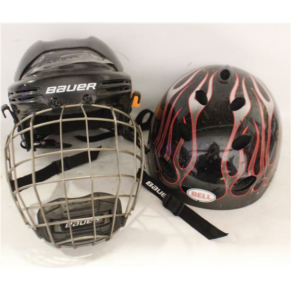 2 YOUTH HELMETS