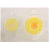 Image 1 : 2 VINTAGE PYREX DAISY/SUNFLOWER LIDS