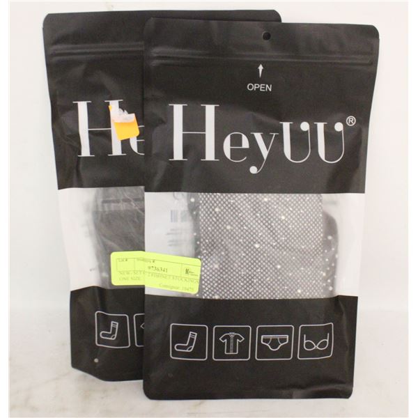 NEW- SET OF 2 FISHNET STOCKINGS ONE SIZE