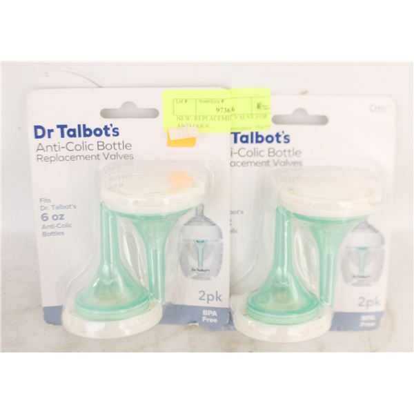 NEW- REPLACEMENT VALVE FOR ANTI COLIC