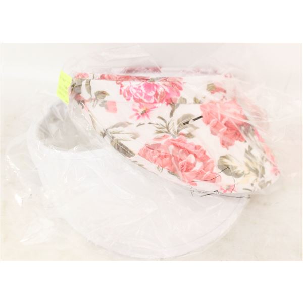 NEW- 2 PACK. WOMEN’S SUN VISOR/GOLD HAT.