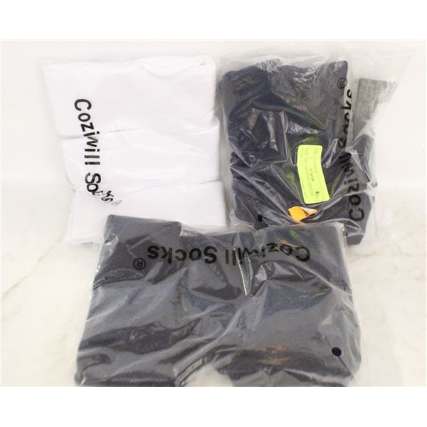 NEW- 3PKS OF 3 KNEE HIGH GIRL SOCKS. 5-7