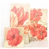 Image 1 : 5 PC CANVAS POPPY WALL DECOR