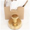 Image 1 : NEW- 2 GOLD SUCTION CUP HOOKS FOR SHOWER.