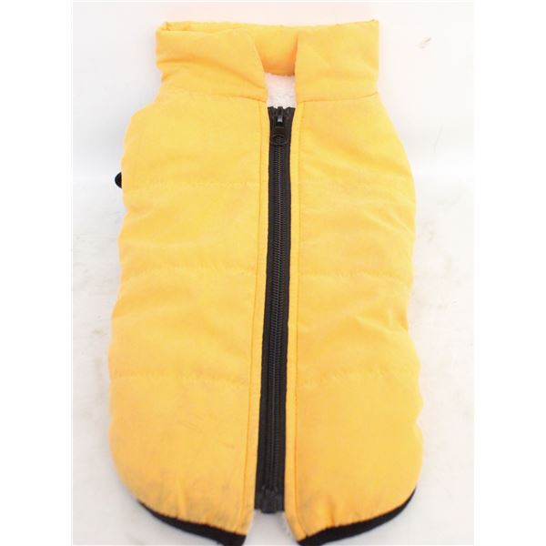 NEW- SMALL YELLOW DOG COAT