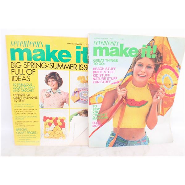 2-1970'S SEVENTEEN MAKE-IT MAGAZINES
