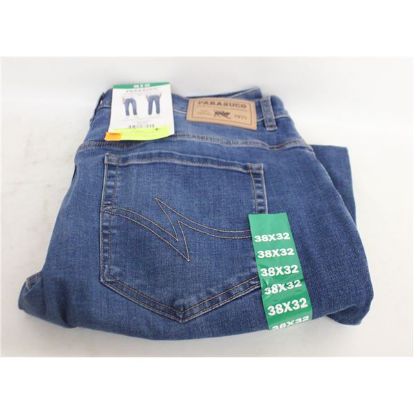 NEW MENS SZ 38 X 32 PARASUCO MEDIUM RISE STRAIGHT