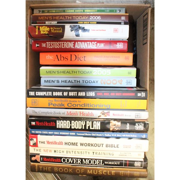 LARGE LOT OF FITNESS MEN'S HEALTH WORKOUT