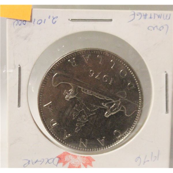 1976 CANADA SILVER DOLLAR COIN