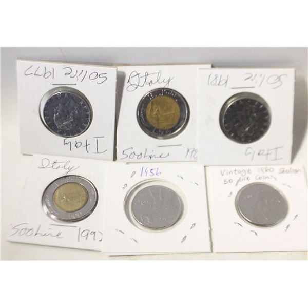 FLAT OF ASSORTED ESTATE ITALIAN LIRE COIN