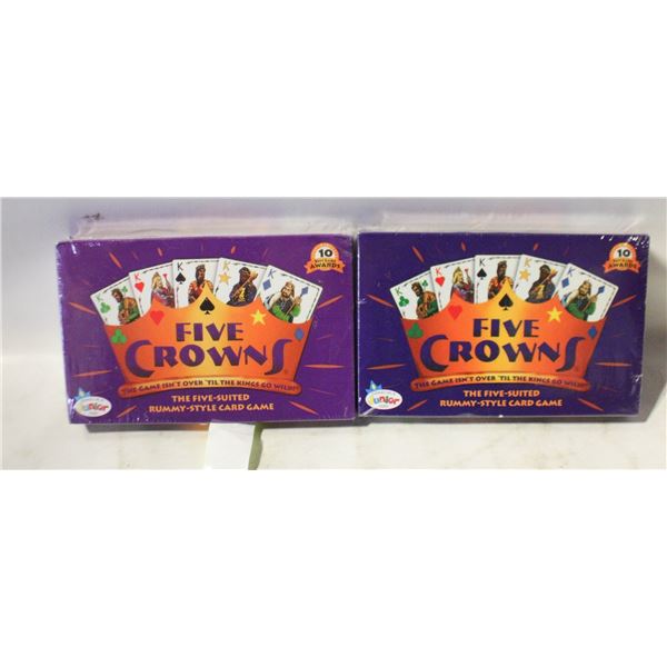 2 PACK SEALED FIVESTAR CROWN BOARD GAME