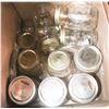 Image 1 : 13 CANNING JARS WITH LIDS. VARIOUS SIZES