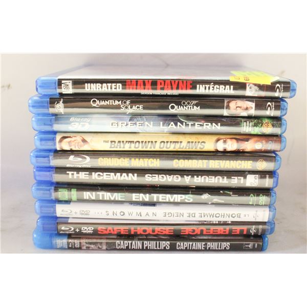 BLU-RAY/DVD HITS 10X INCLUDING MAX PAYNE,