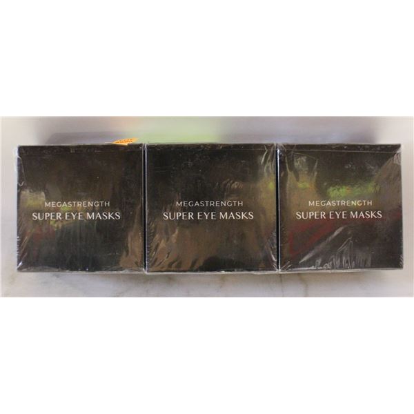 NEW 3 SEALED MAGA STRENGTH SUPER EYEMASKS