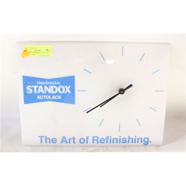 HERBERTS STANDOX AUTOLACK WALL CLOCK